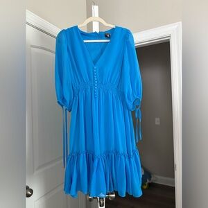 Elegant Blue Women's Dress